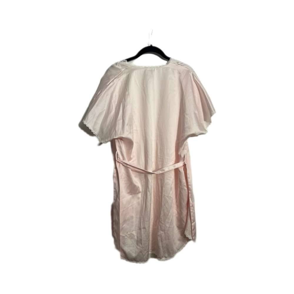 Soft Blush Lace-Accented Robe - Picture 3 of 5